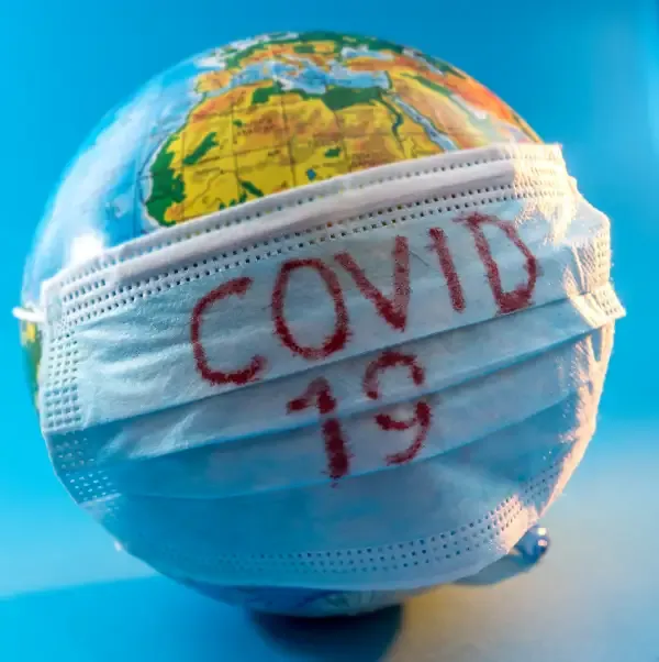 image symbolising the spread of covid